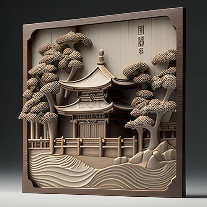 3D model Iwakuni in Japan (STL)